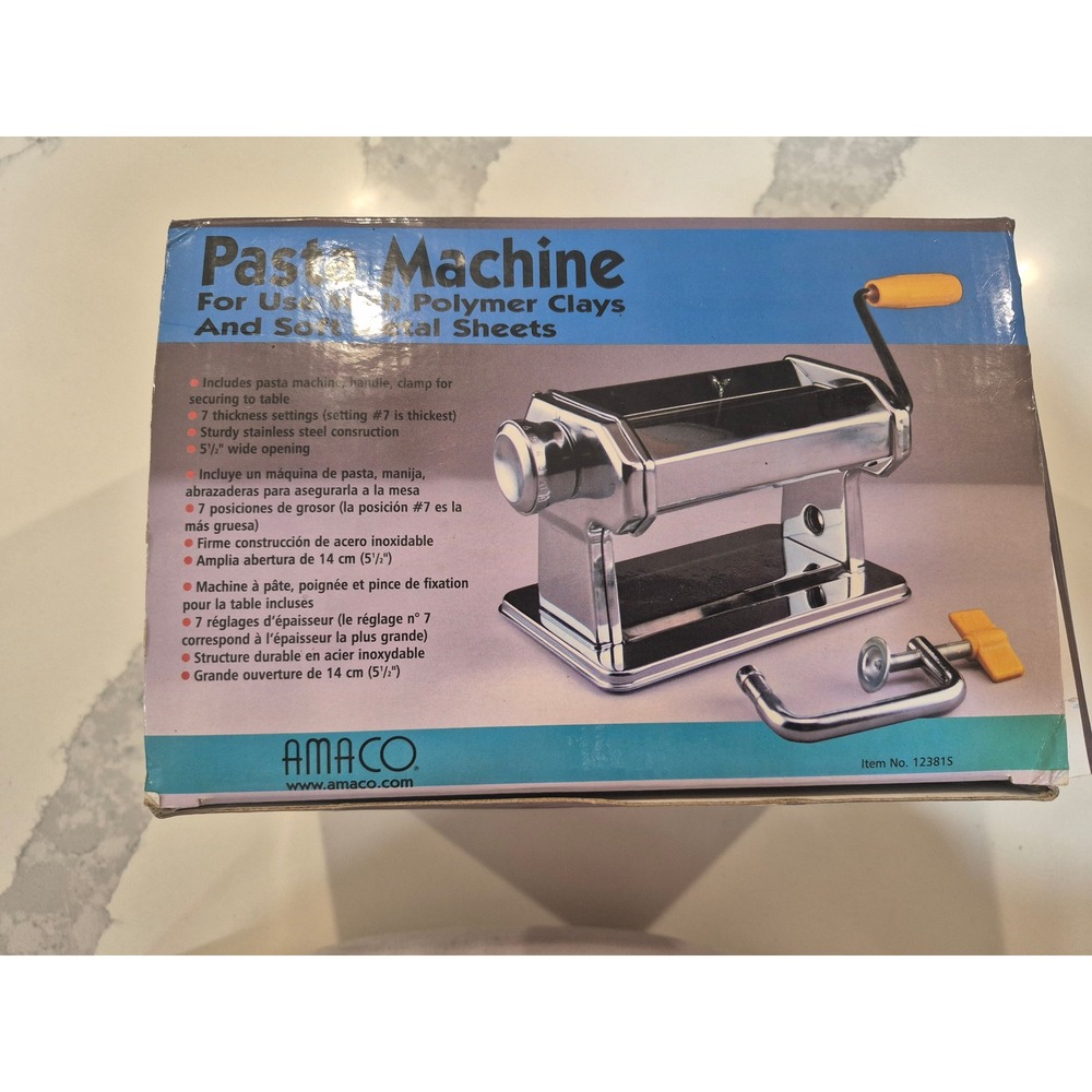 AMACO Pasta Machine for Polymer Clay and Soft Metal Sheet Stainless Steel 12381S - Picture 2 of 7